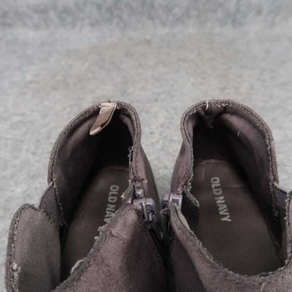 Old Navy Shoes Kids 11 Bootie Toddler Baby Casual Dark Grey Zip Fashion Classic - Picture 14 of 15